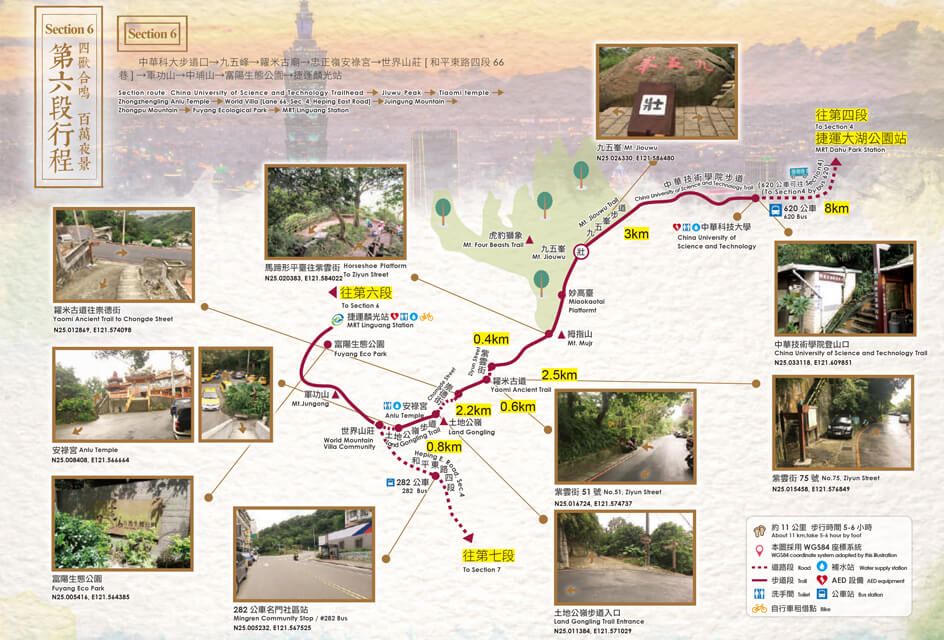 Article028 台北大縱走 第六段 第6段 地圖 路線圖 健行筆記 APP 收集寶石 2023