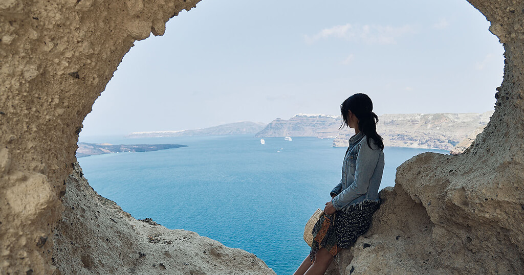 聖托里尼之心｜The Heart of Santorini｜270 度一覽無遺島嶼風光