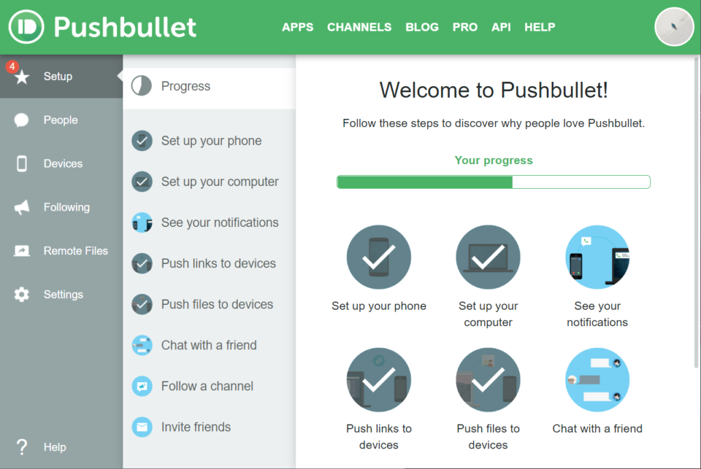 chrome widget pushbullet ios android support 跨裝置轉傳文字圖片 001