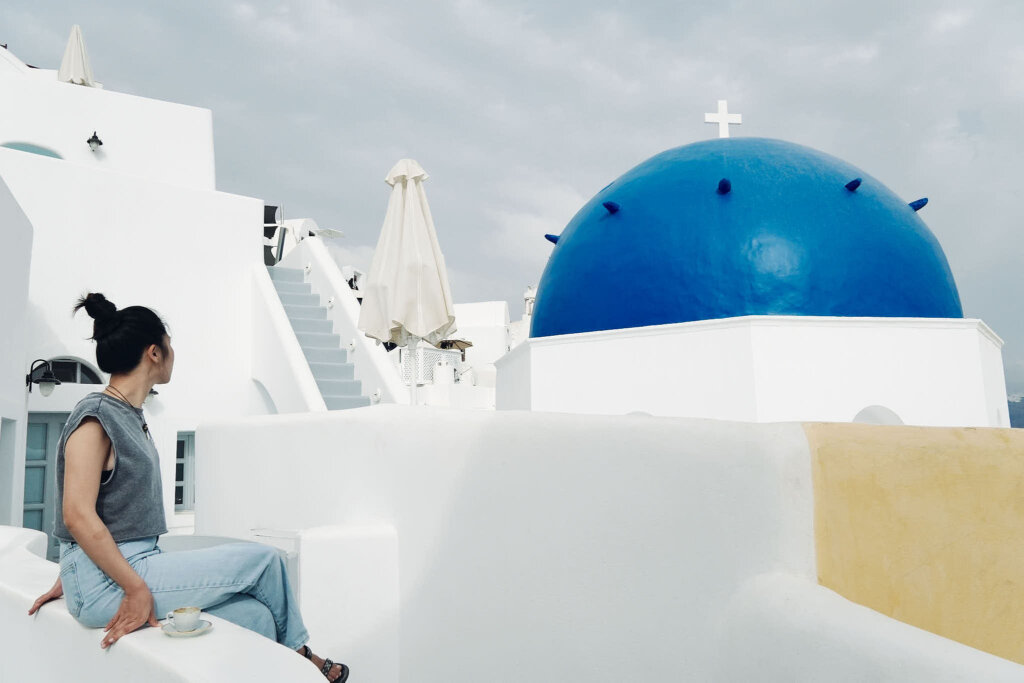 Article115 greece santorini island blue dome church 希臘 聖托里尼 藍色圓頂 藍頂教堂 3119