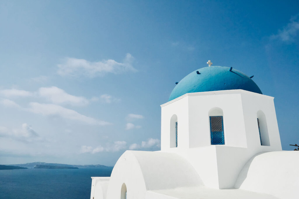 Article115 greece santorini island blue dome church 希臘 聖托里尼 藍色圓頂 藍頂教堂 3150