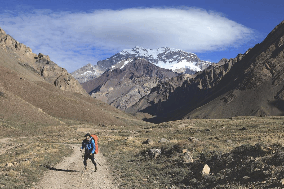 Article153 South America Argentina Mount Aconcagua 阿空加瓜山 阿根廷 南美洲最高峰 健行 gif 001r