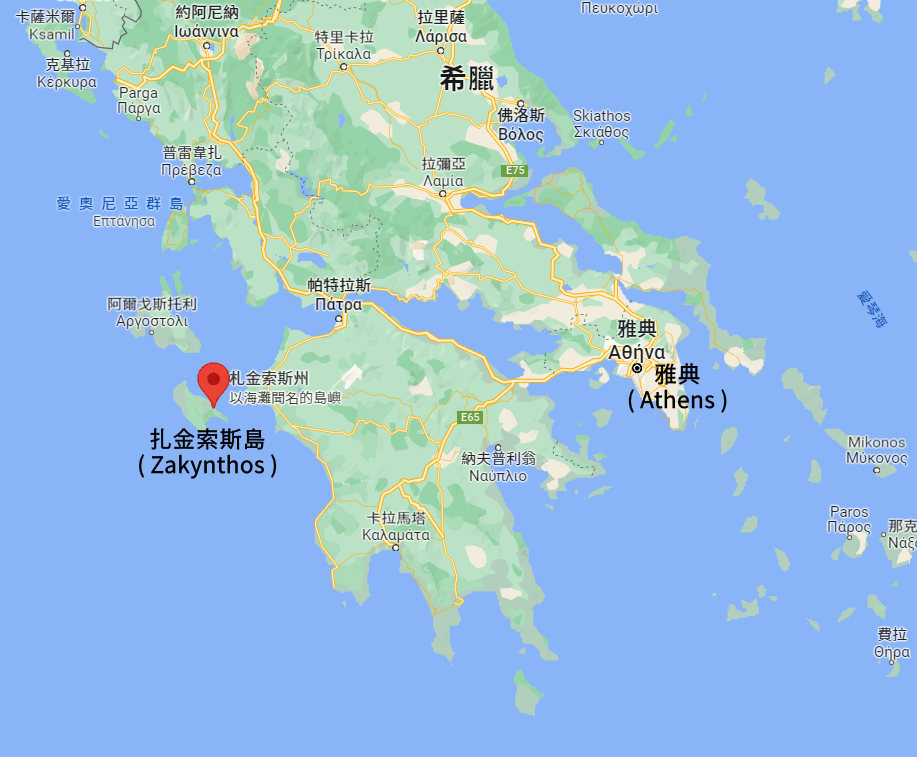 Article160 greece zakynthos island zante shipwreck beach 希臘 扎金索斯 札金索斯 海島 沈船灣 沉船灣 太陽的後裔 Location
